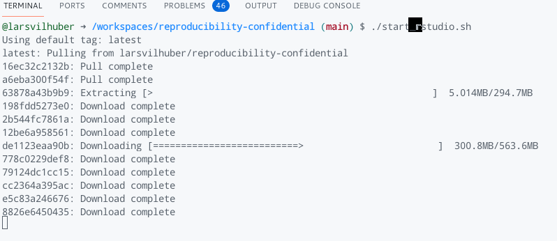 Launching docker